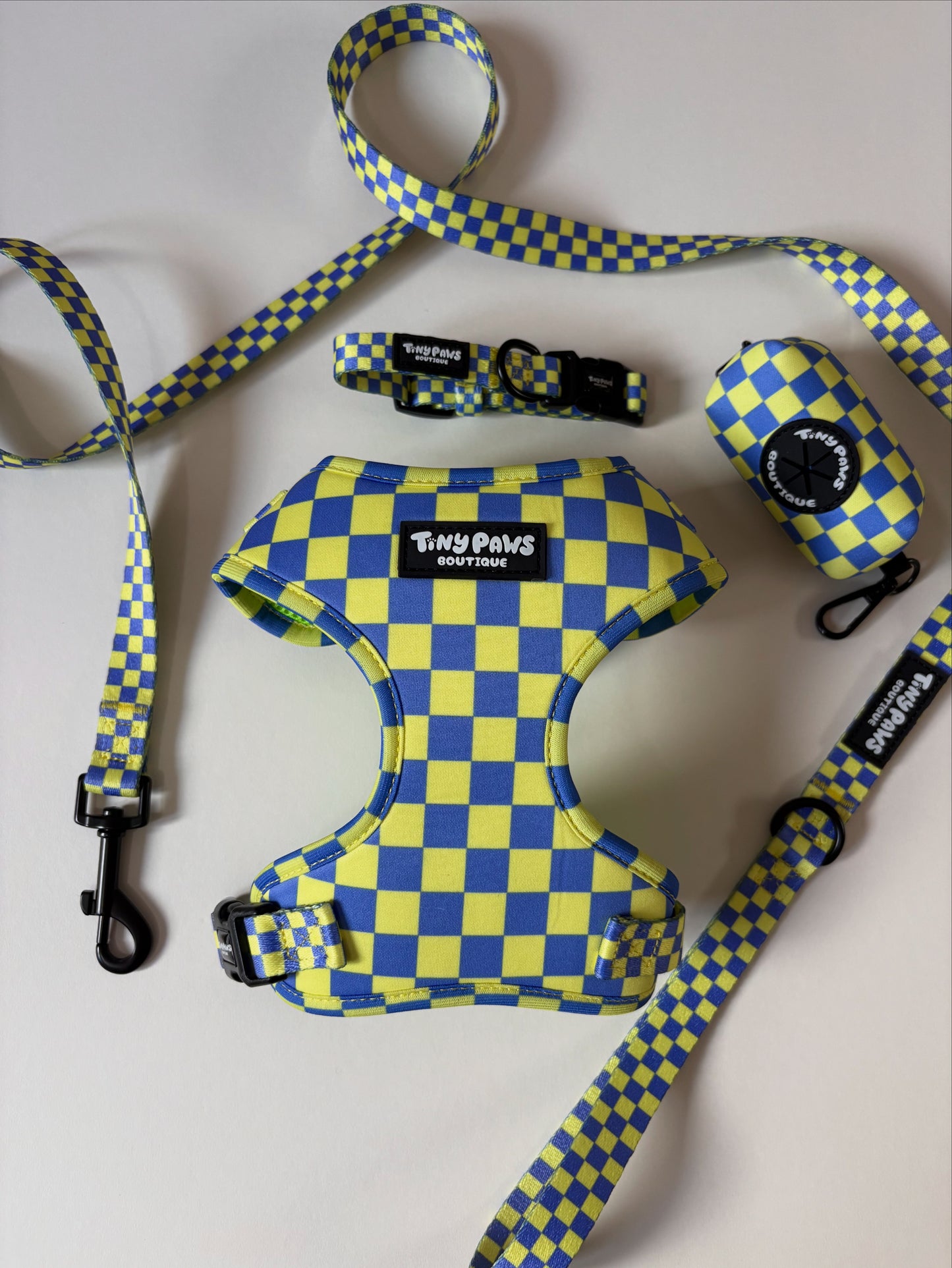 Electric Checkerboard Poo Bag Holder