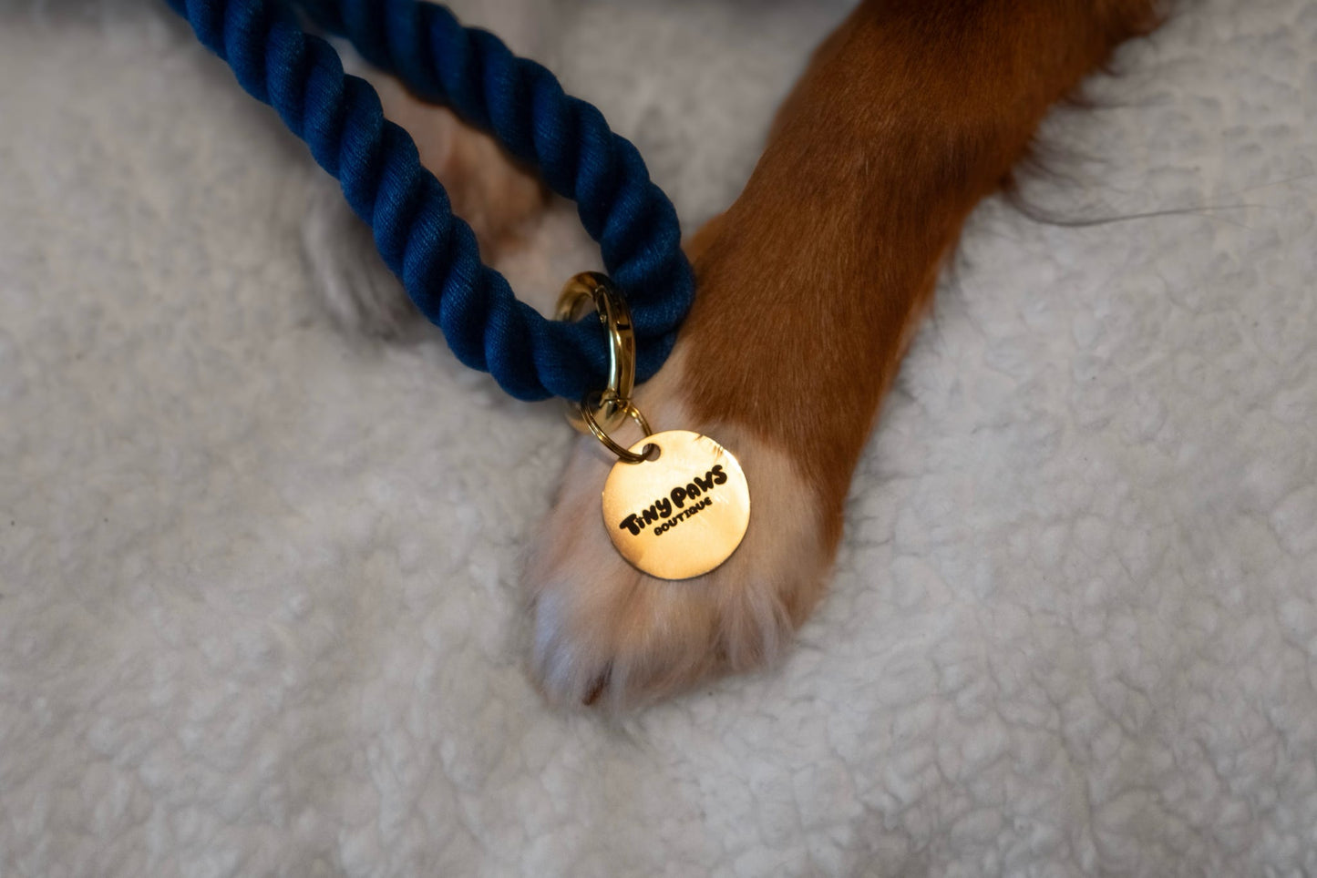 Twisted Rope Lead - Cobalt