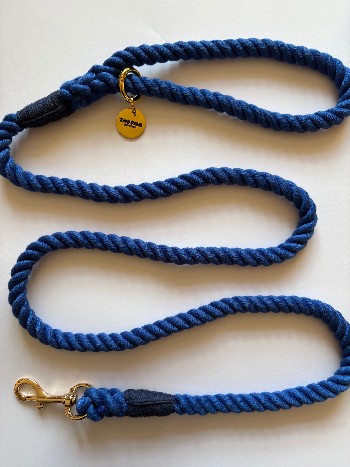 Twisted Rope Lead - Cobalt