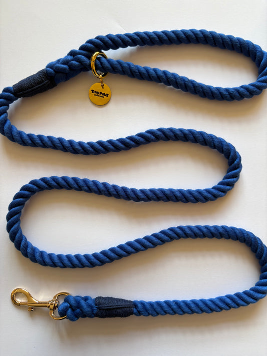 Twisted Rope Lead - Cobalt