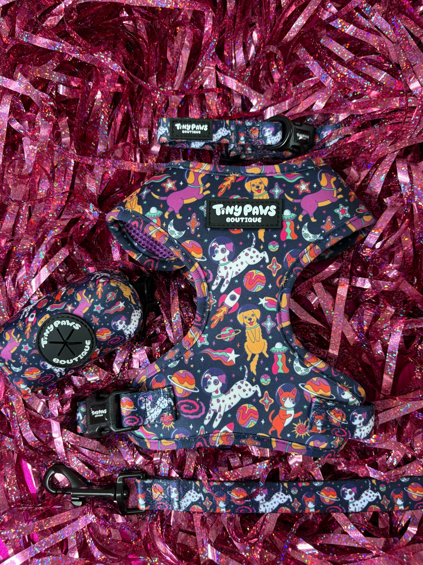 Psychedelic Pupstronaut Harness
