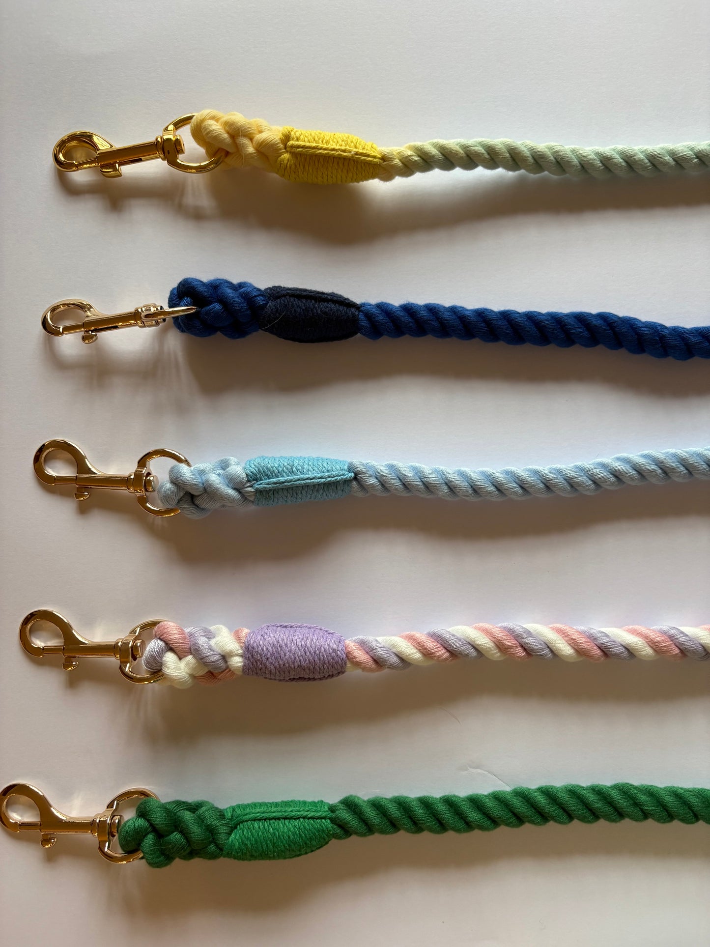 Twisted Rope Lead - Cobalt