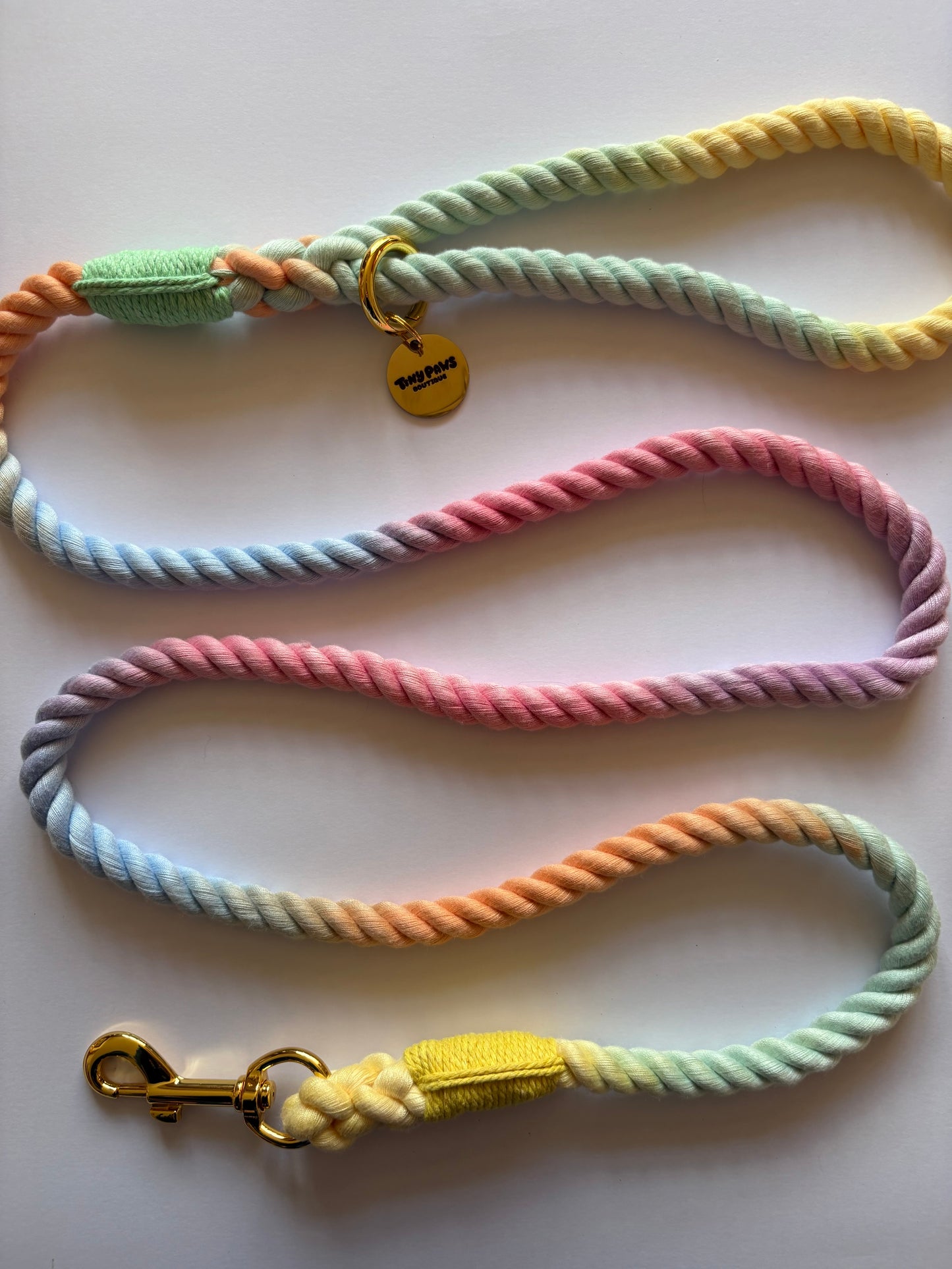 Twisted Rope Lead - Cotton Candy