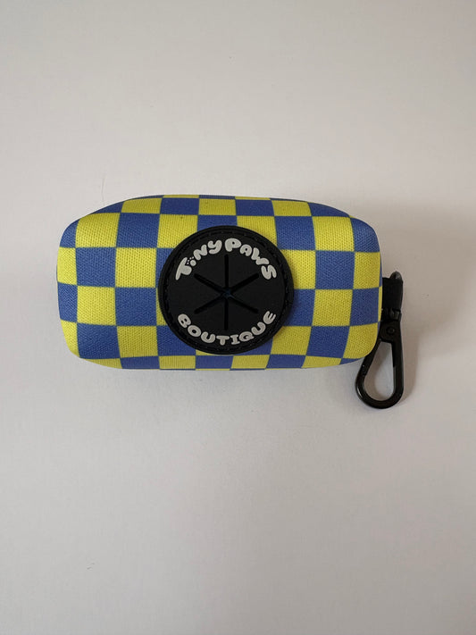 Electric Checkerboard Poo Bag Holder